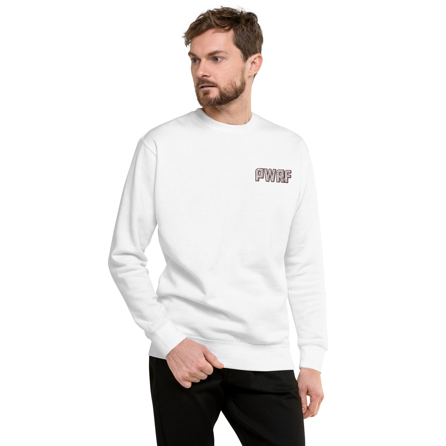 Men's PWRF Left Chest Embroidered Unisex Premium Sweatshirt