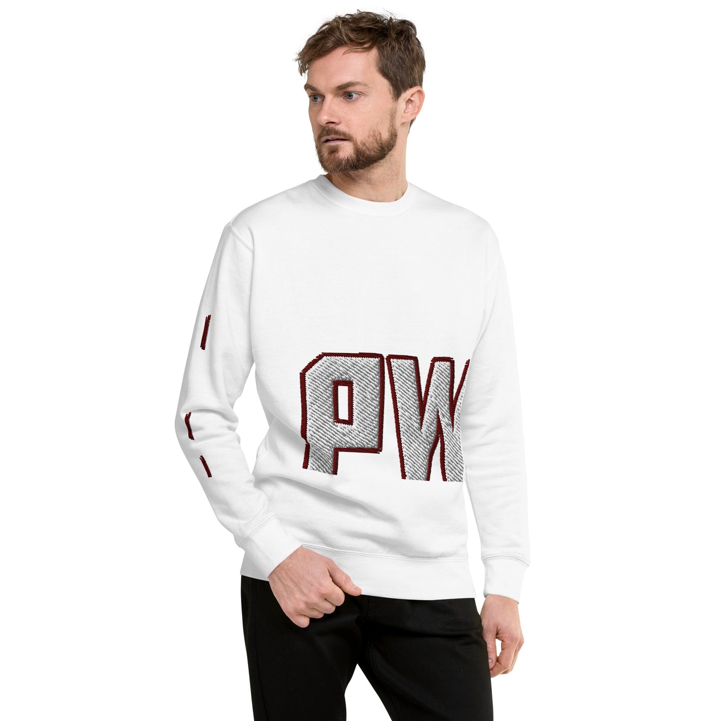 Men's PWRF Left Chest Embroidered Unisex Premium Sweatshirt