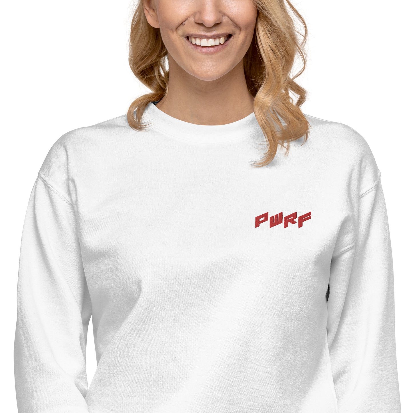 Women's PWRF Red Unisex Premium Sweatshirt