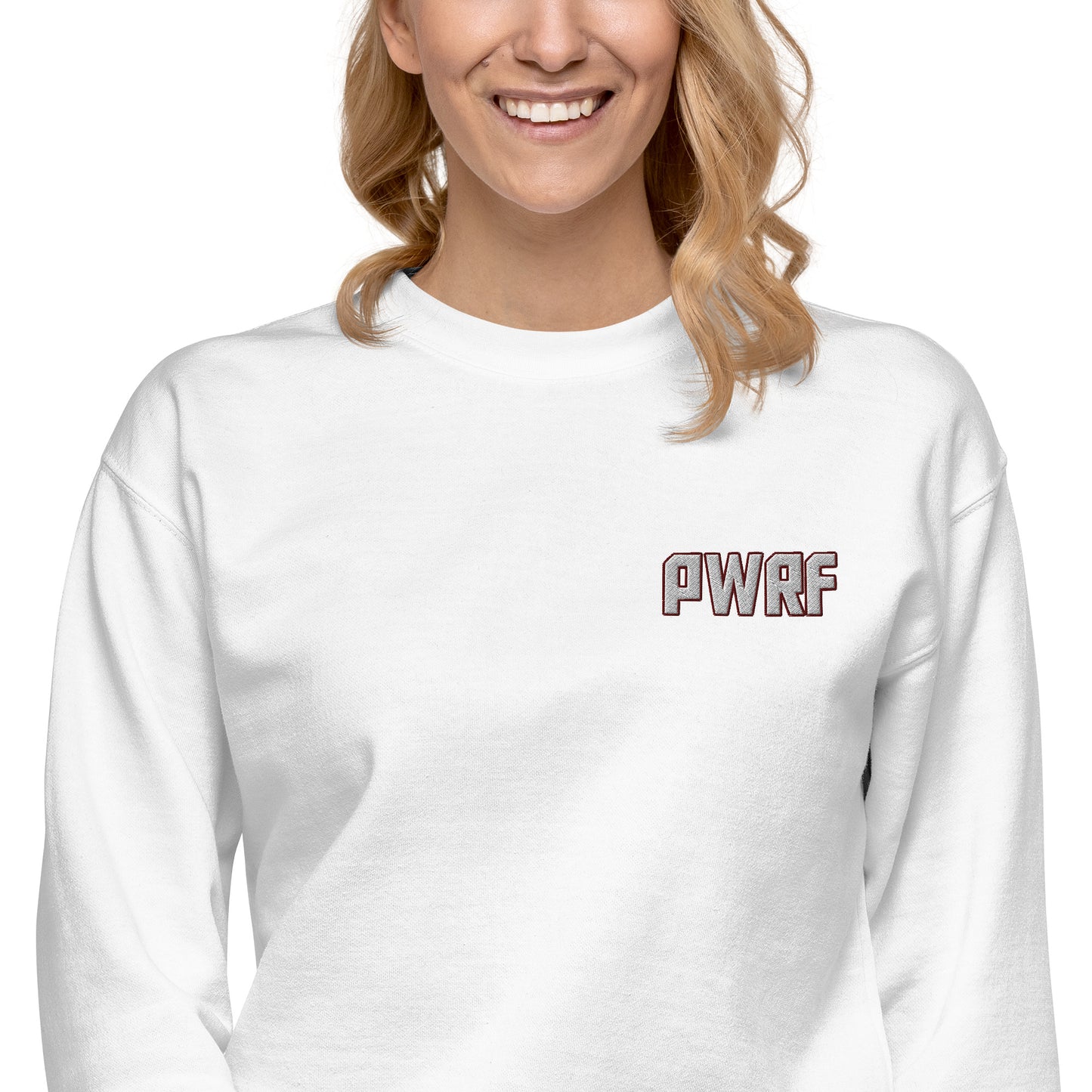 Women's PWRF Left Chest Embroidered Unisex Premium Sweatshirt