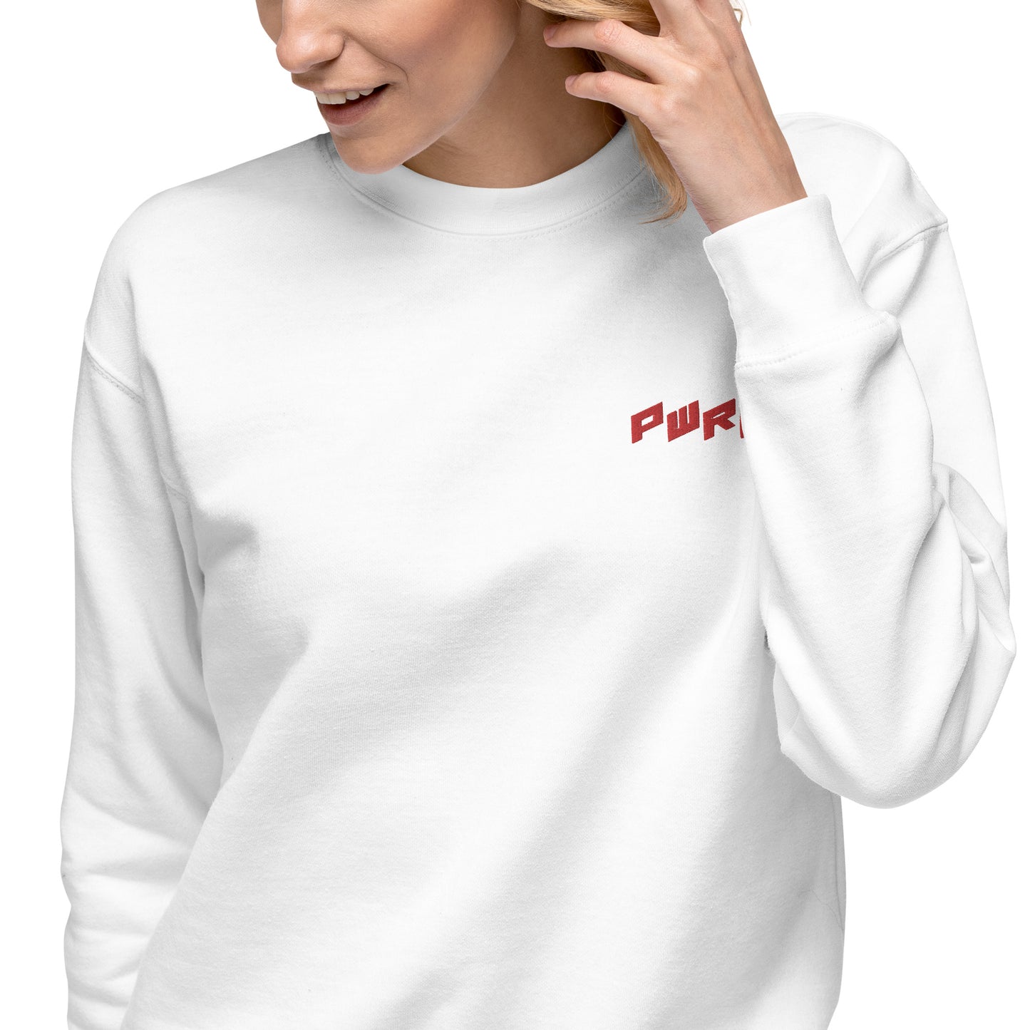 Women's PWRF Red Unisex Premium Sweatshirt