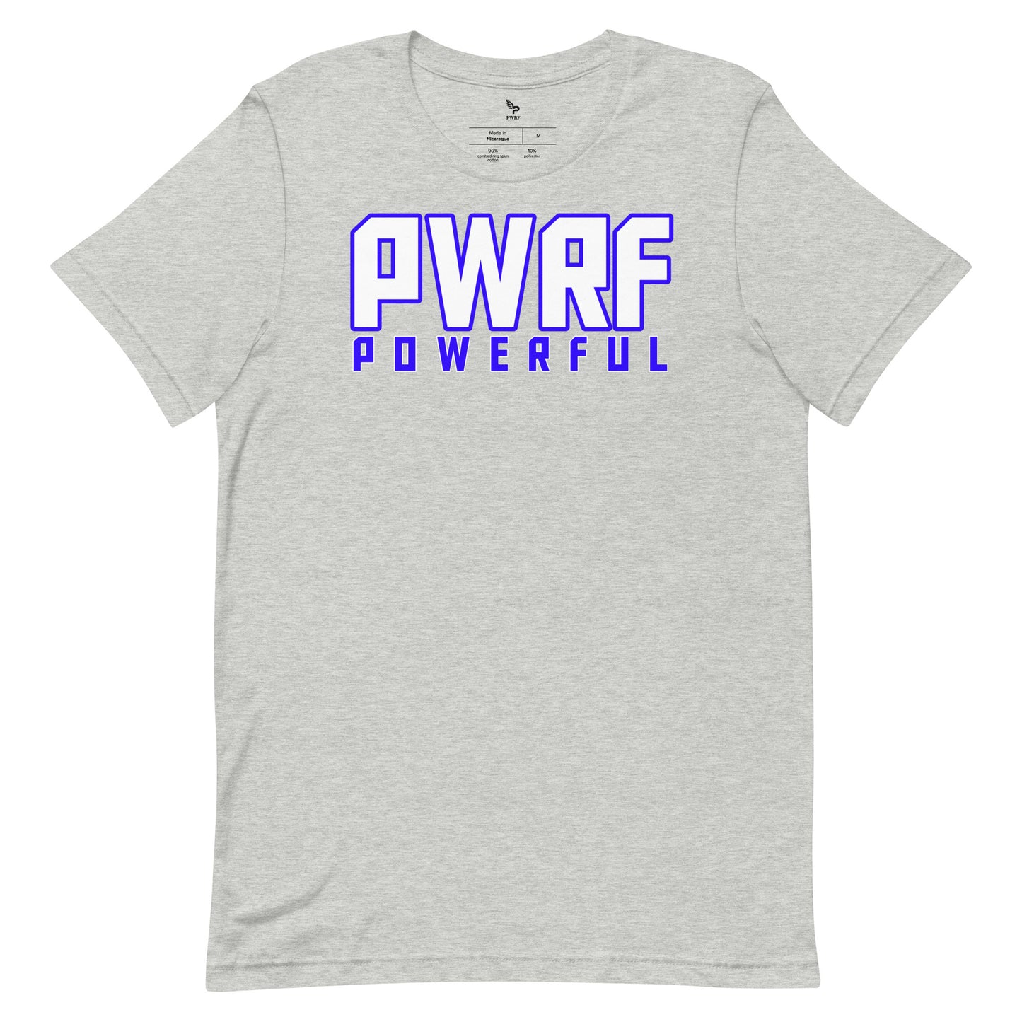 Unisex T-Shirt PWRF POWERFUL White & Blue