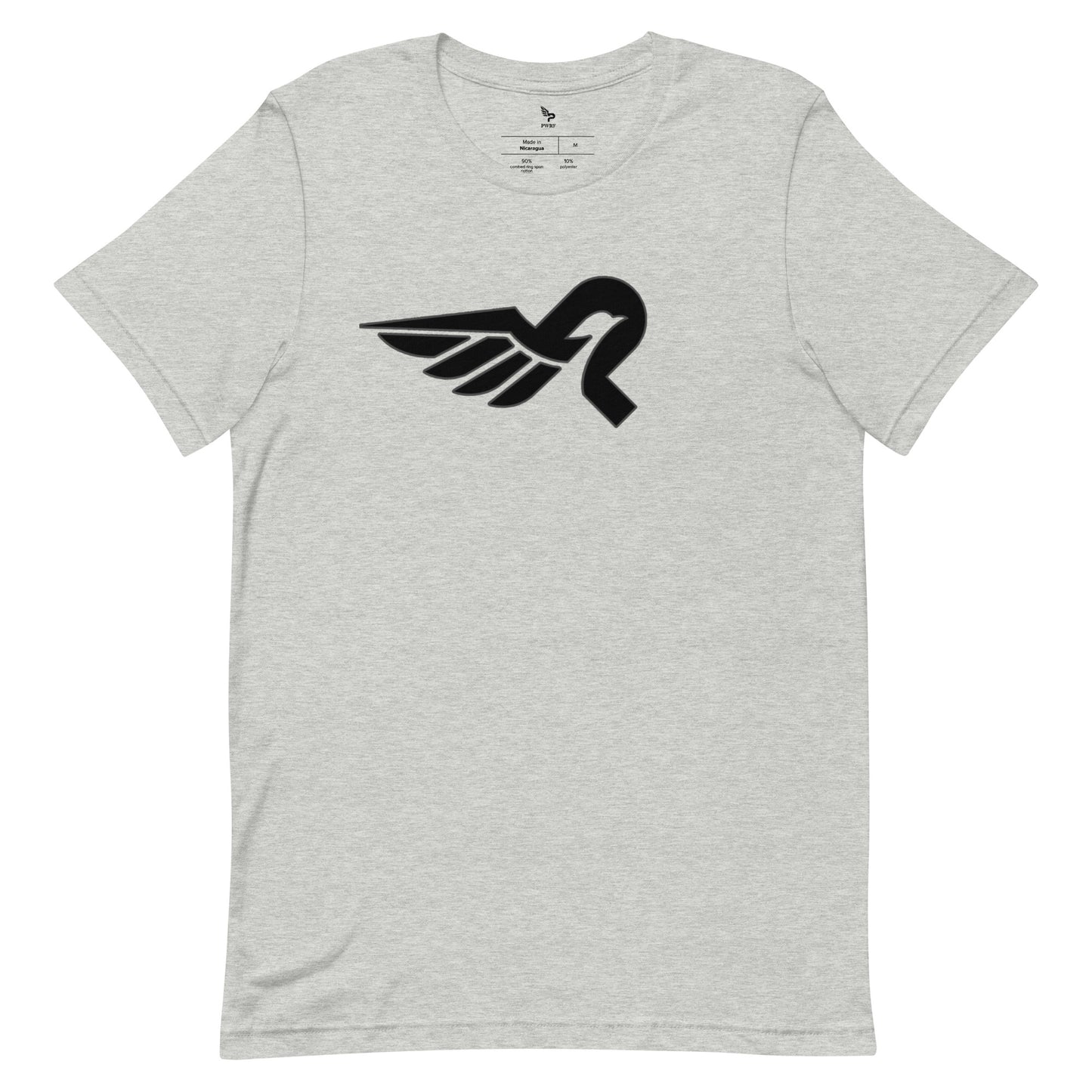 Unisex T-Shirt PWRF Brand Logo Inclined Right Up