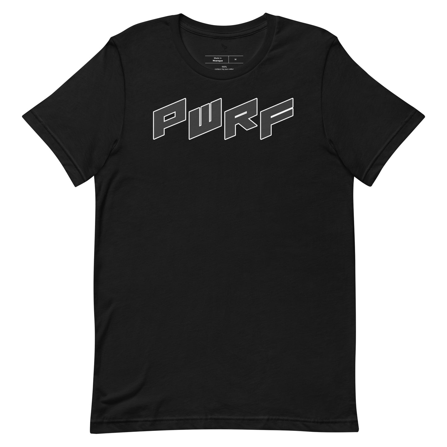 Unisex T-Shirt PWRF Black Lettering