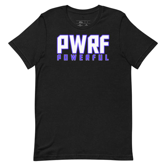 Unisex T-Shirt PWRF POWERFUL White & Blue