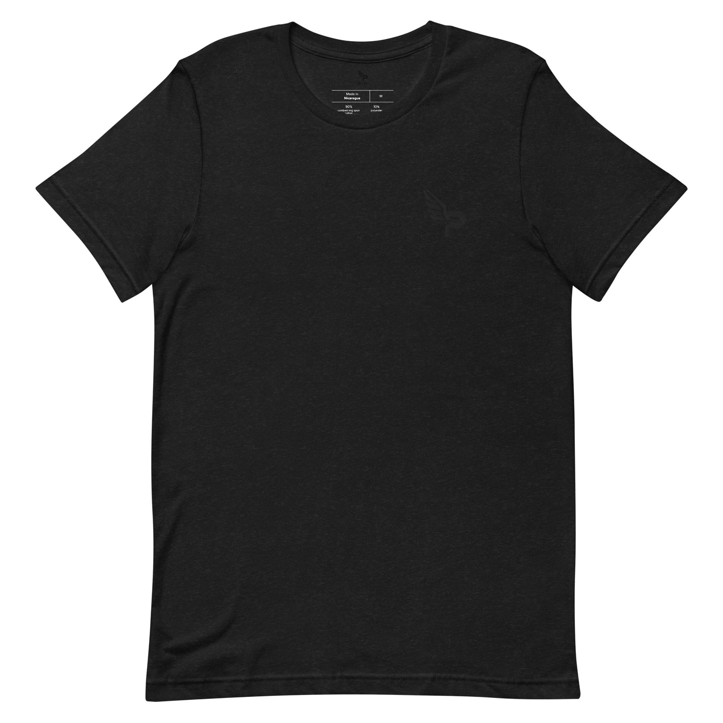 Unisex Short-Sleeve T-Shirt Embroidered Black Logo