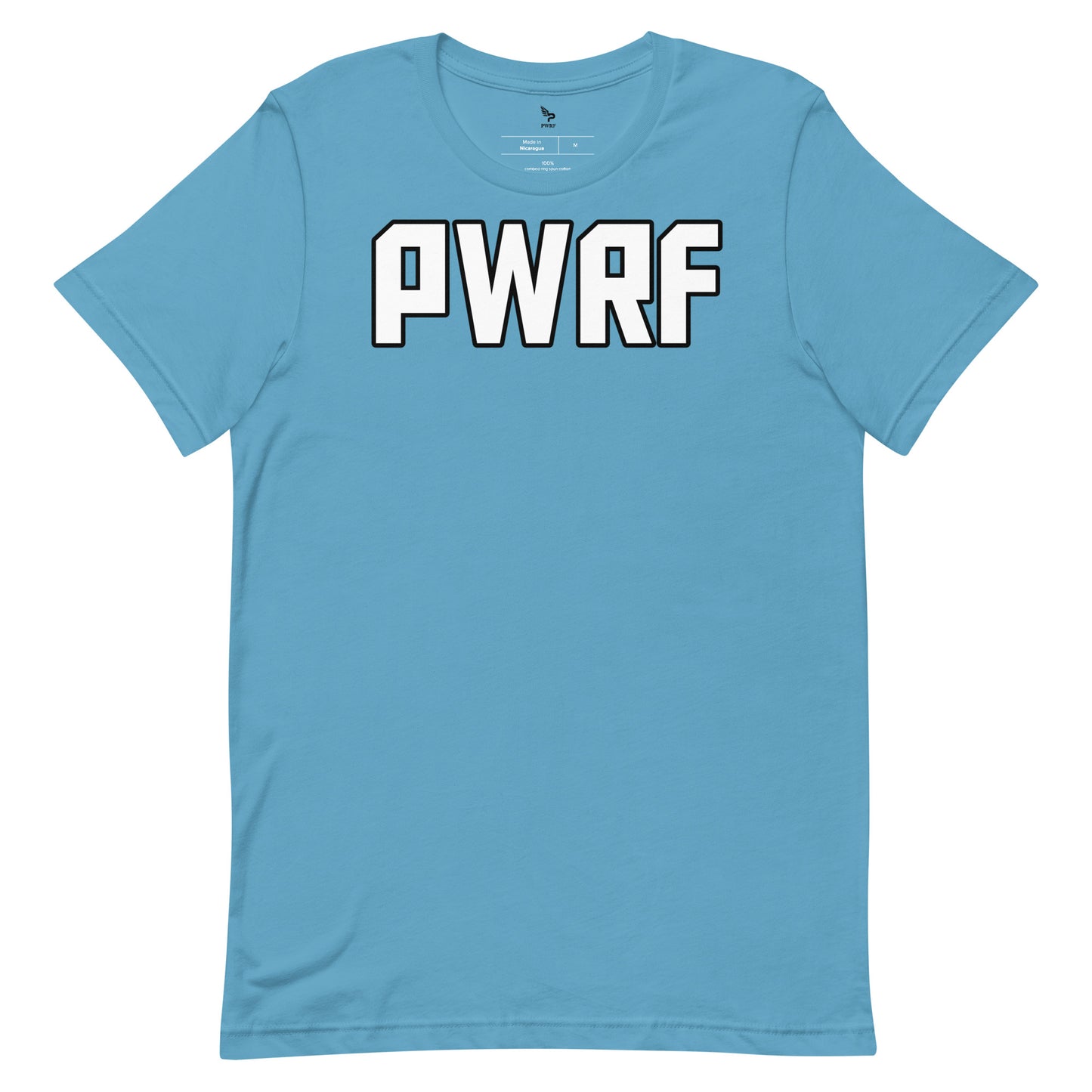 Unisex T-Shirt PWRF White & Black Lettering