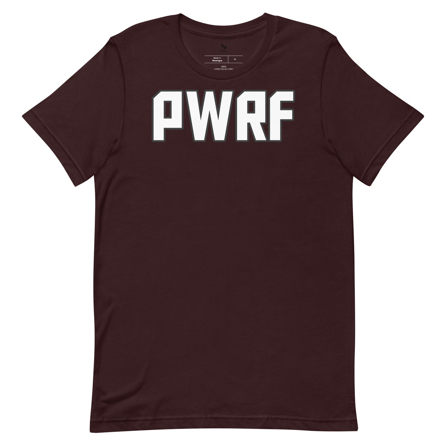 Unisex T-Shirt PWRF White & Black Lettering