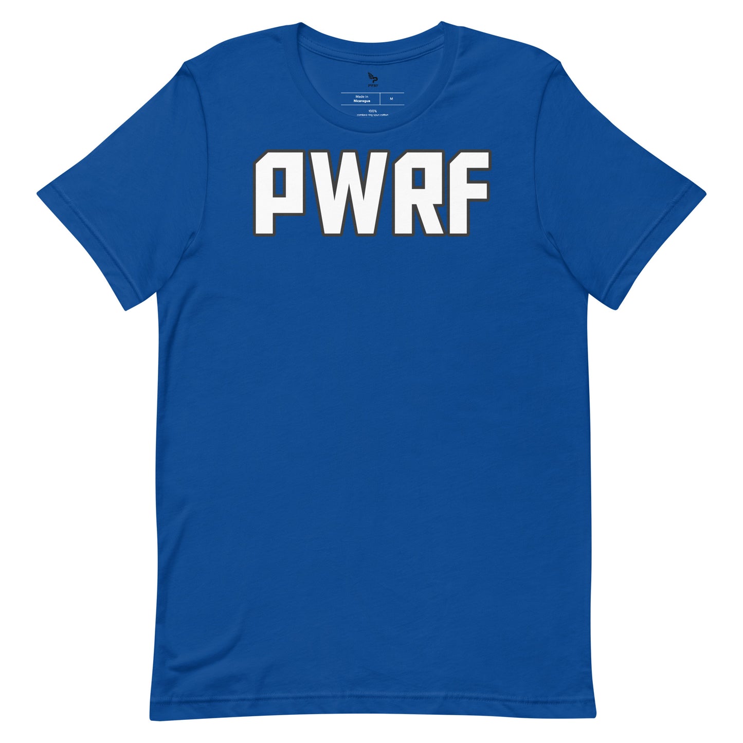 Unisex T-Shirt PWRF White & Black Lettering