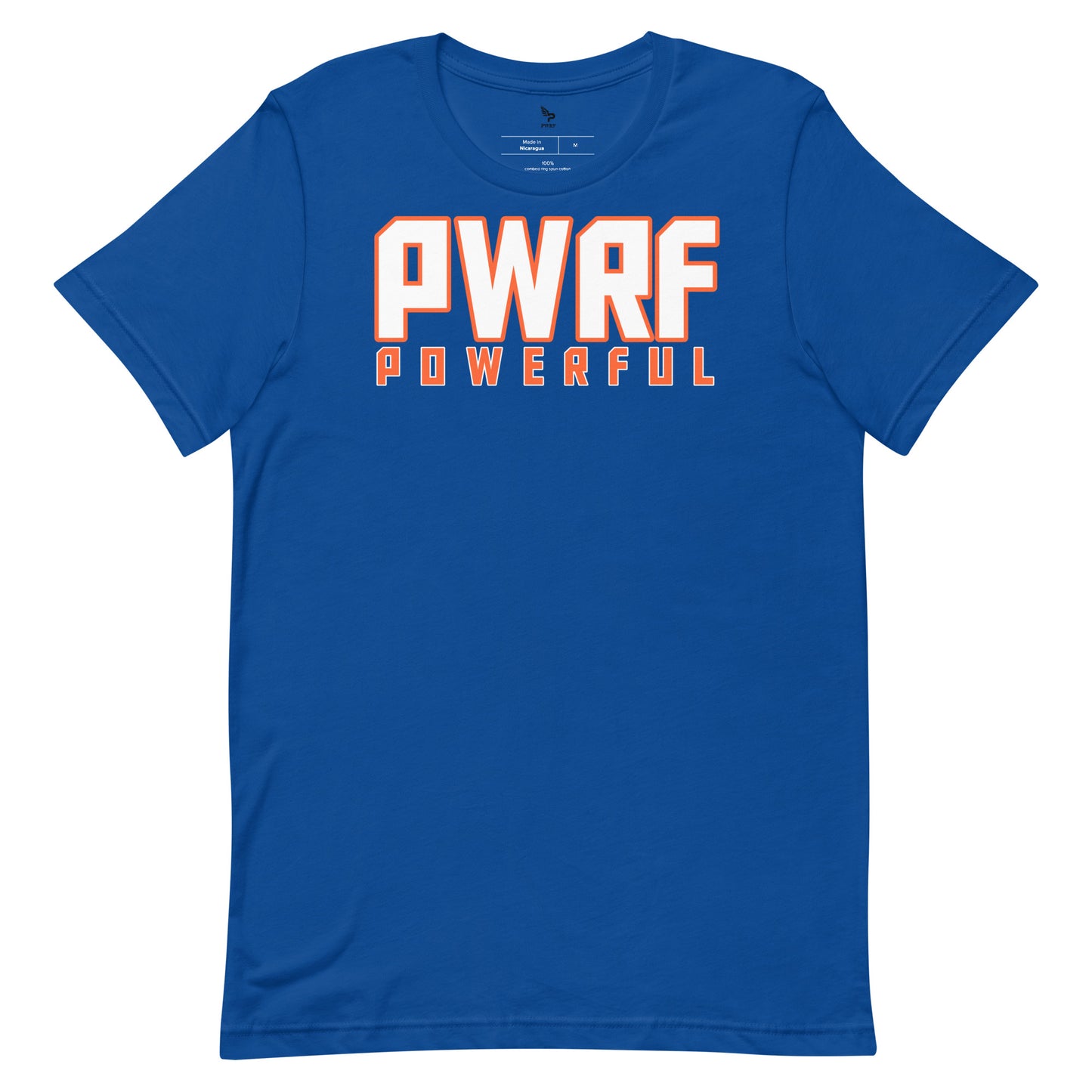 Unisex T-Shirt PWRF POWERFUL Orange White & Orange