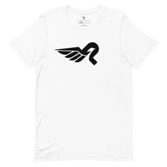 Unisex T-Shirt PWRF Brand Logo Inclined Right Up