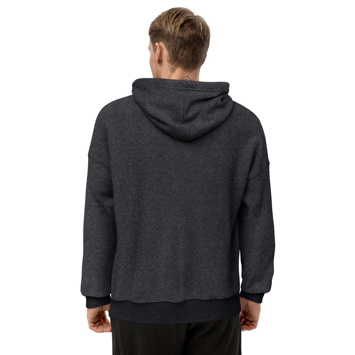 Men's PWRF Brand Embroidered Unisex Sueded Fleece Hoodie