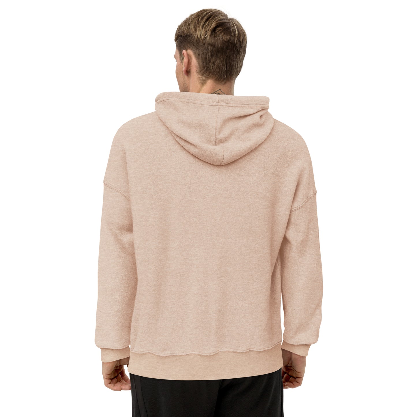 Men's PWRF Brand Embroidered Unisex Sueded Fleece Hoodie