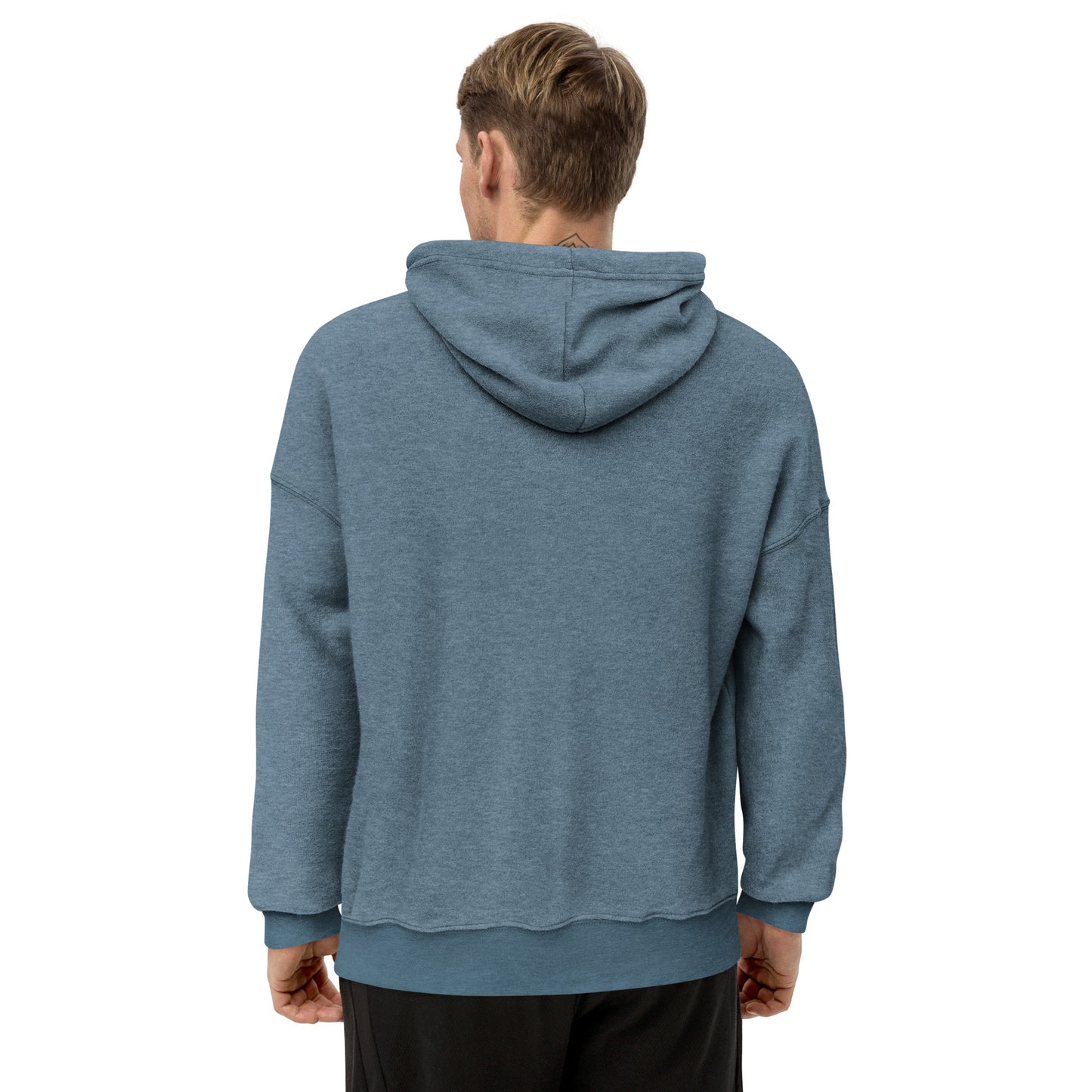 Men's PWRF Brand Embroidered Unisex Sueded Fleece Hoodie