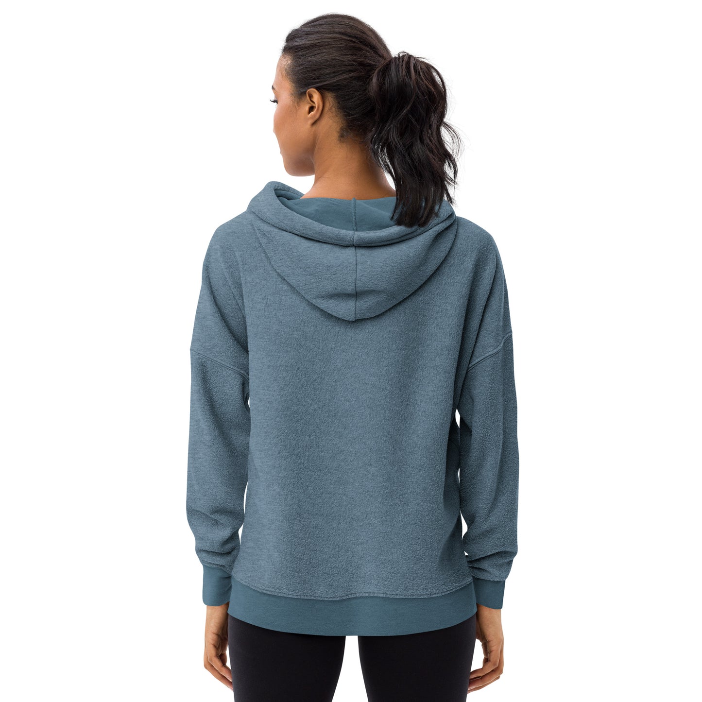 Women's PWRF Brand Embroidered Unisex Sueded Fleece Hoodie