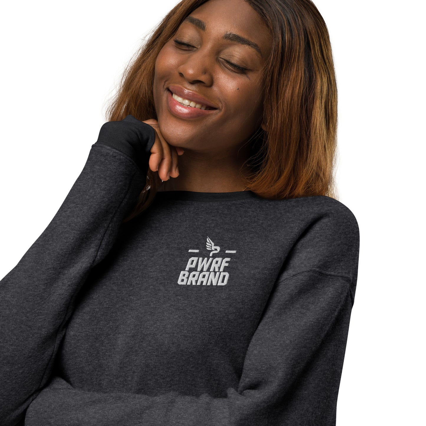 Women's PWRF Brand Unisex Sueded Fleece Sweatshirt