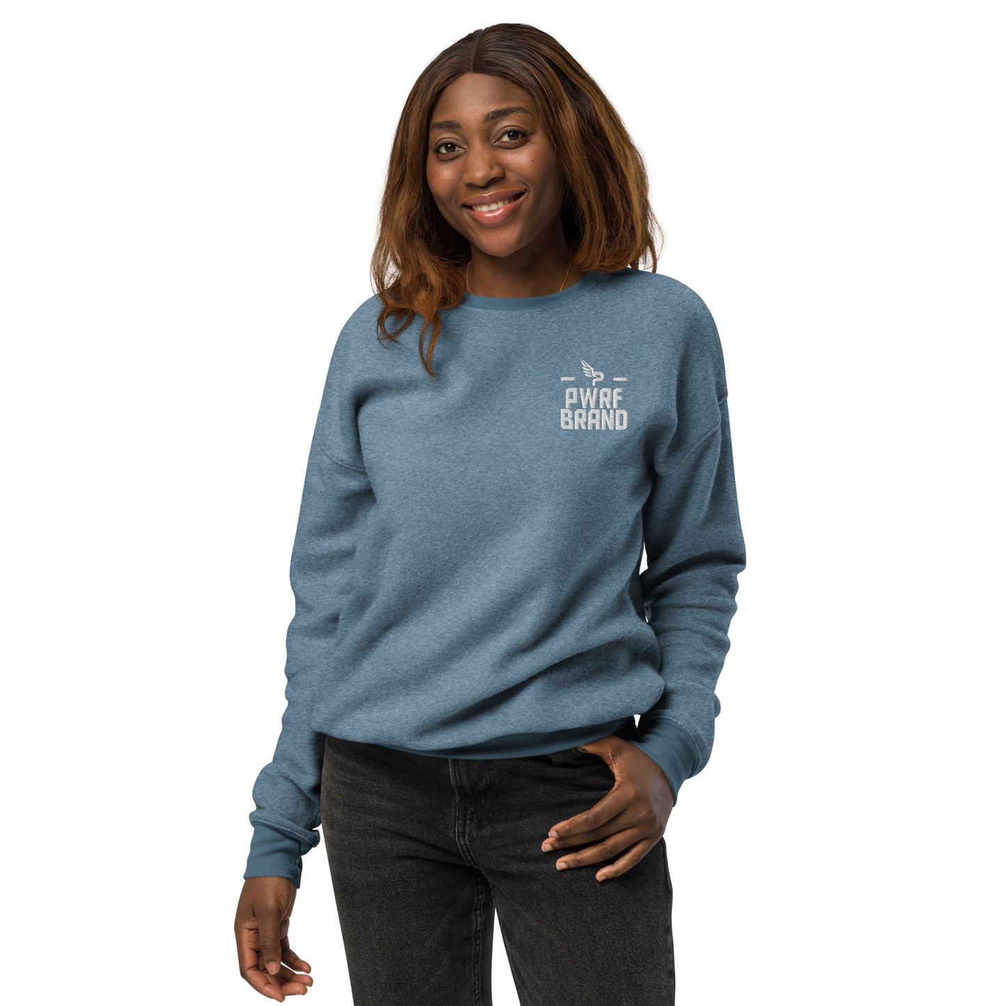 Women's PWRF Brand Unisex Sueded Fleece Sweatshirt