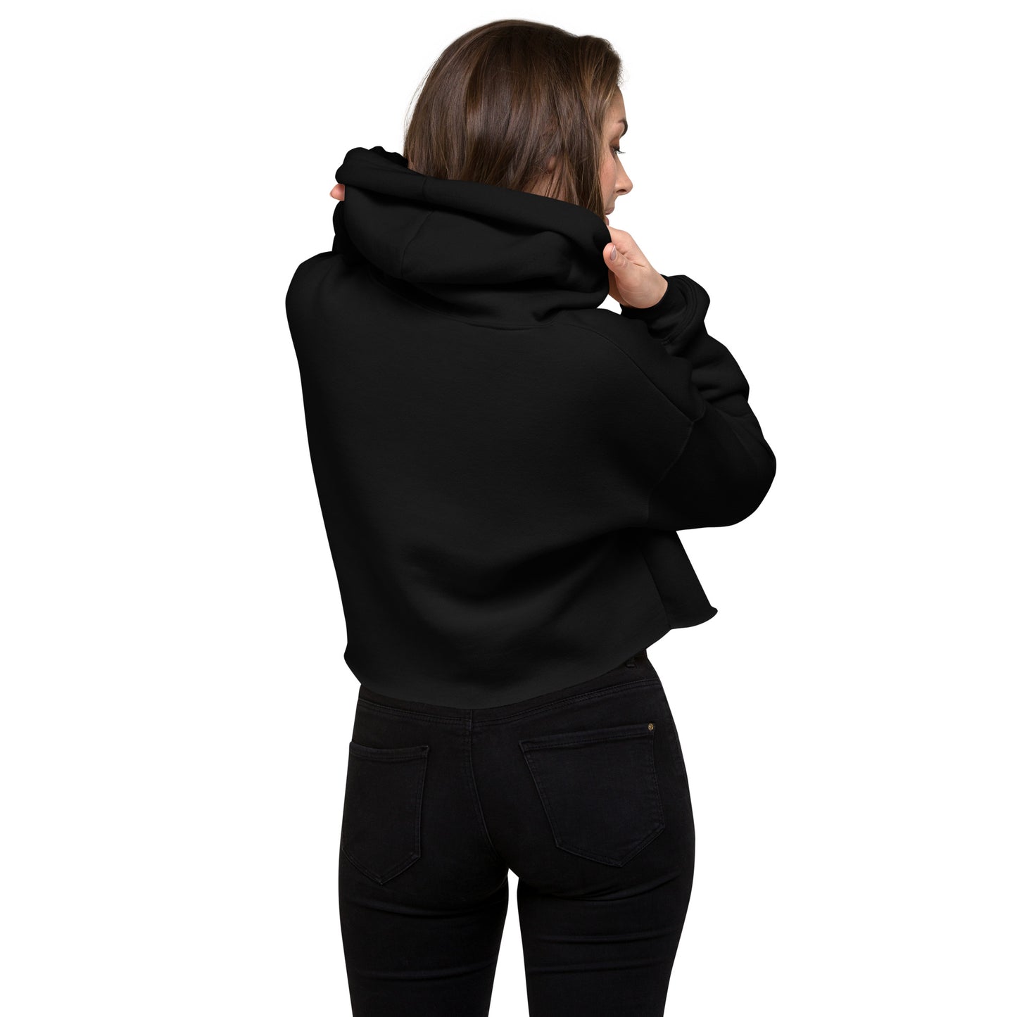 Women's PWRF Logo Left Chest Crop Hoodie