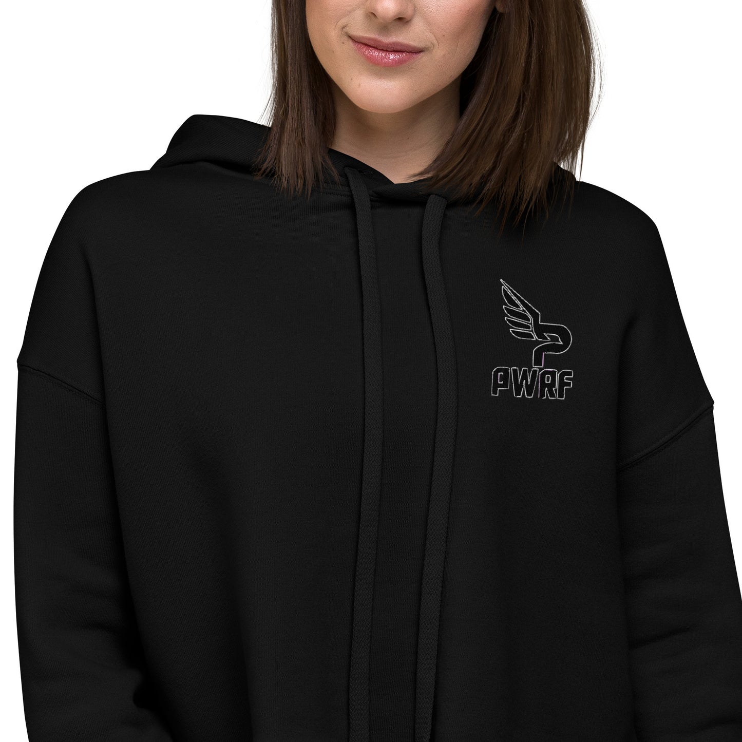 Women's PWRF Logo Left Chest Crop Hoodie