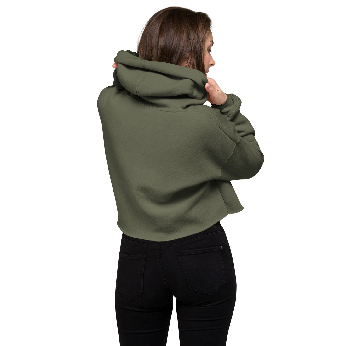 Women's PWRF Logo Left Chest Crop Hoodie