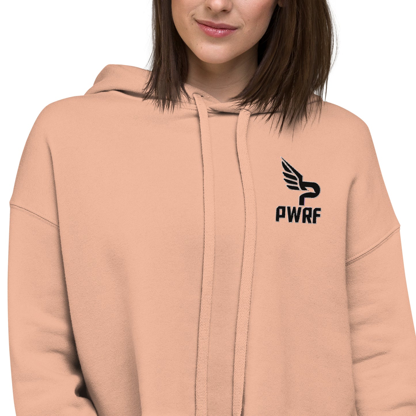 Women's PWRF Logo Left Chest Crop Hoodie