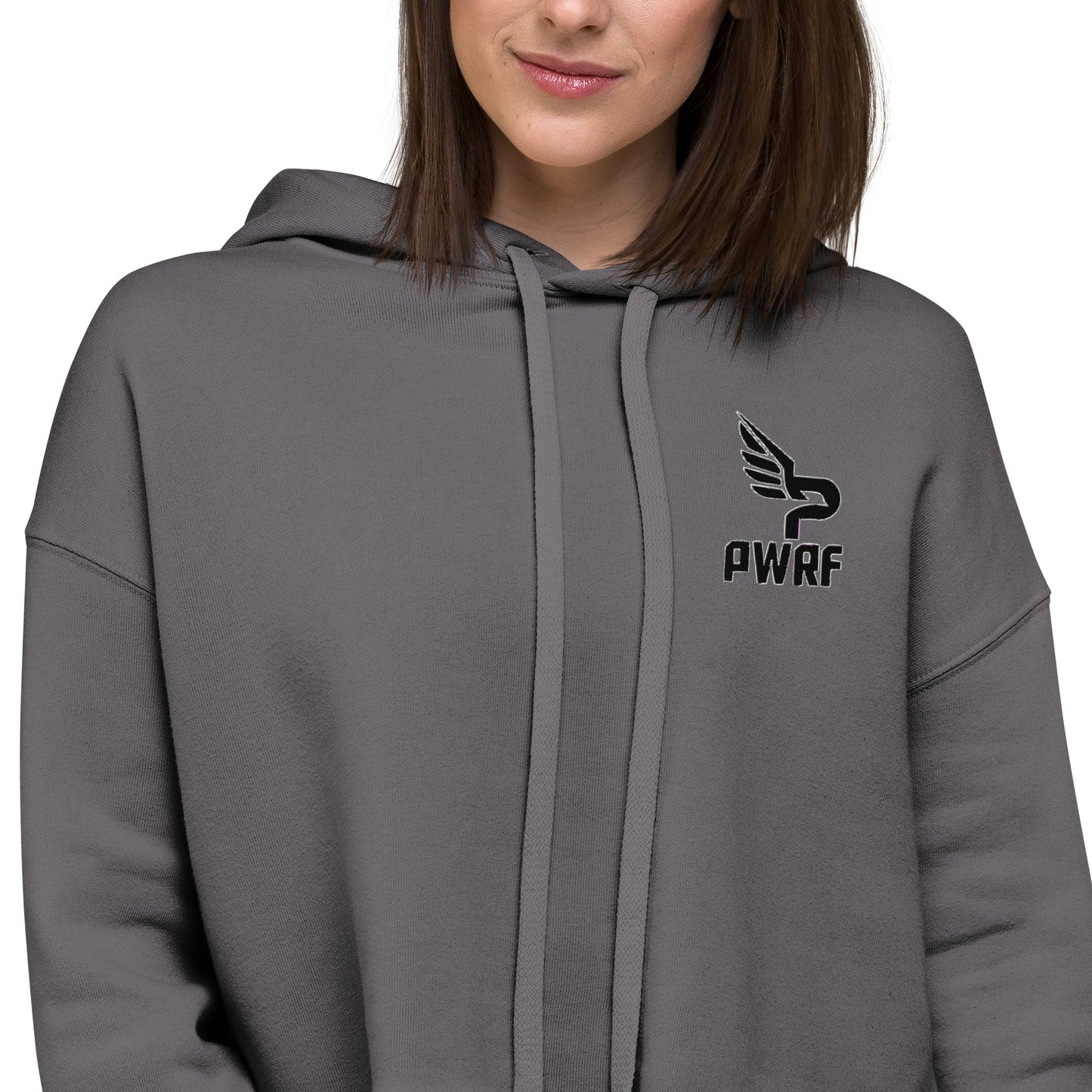 Women's PWRF Logo Left Chest Crop Hoodie