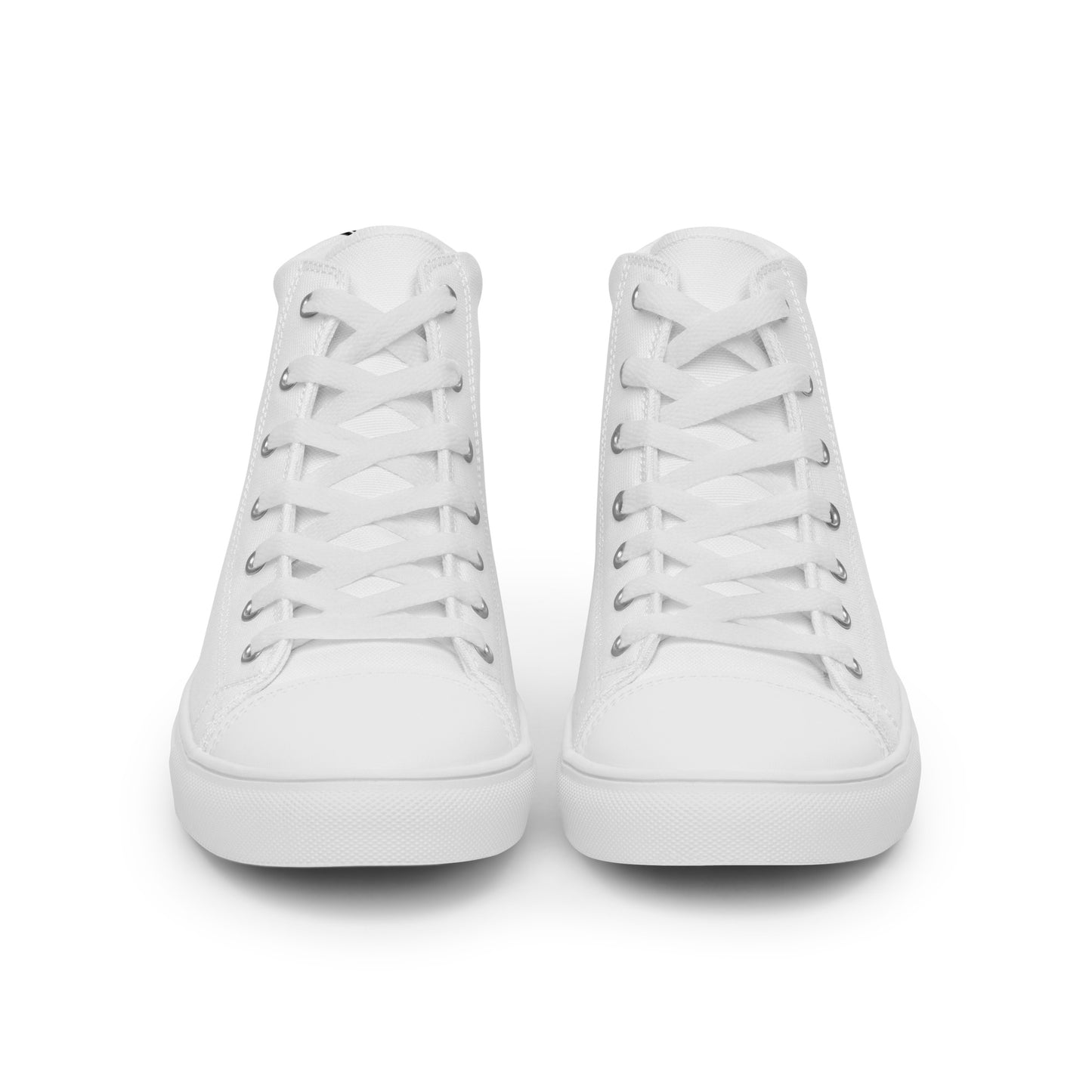 Women’s PWRF Brand Black Logo High Top Canvas Shoes