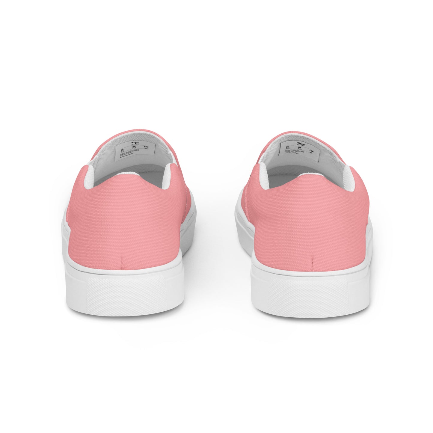 Women’s PWRF Brand Logo on Pink Slip-on Canvas Shoes