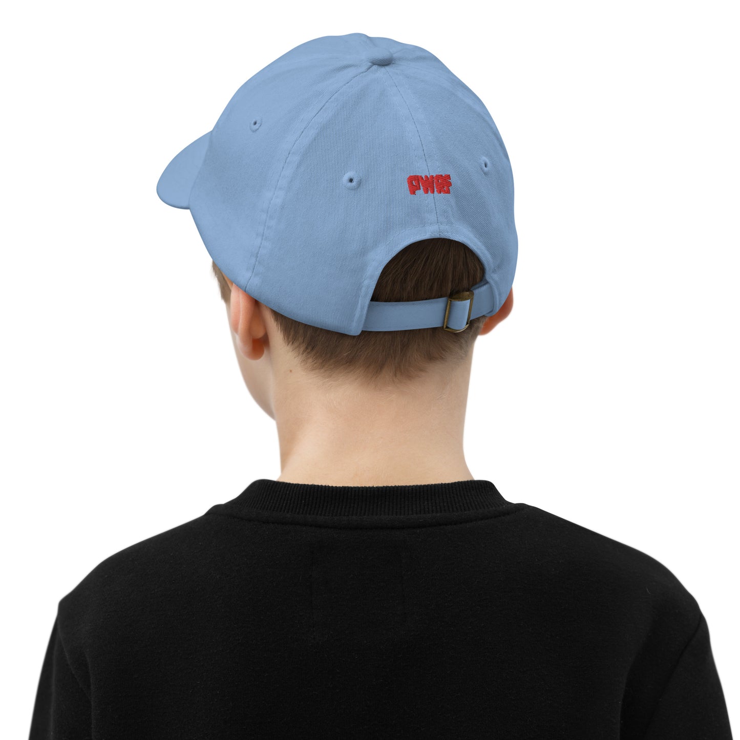 Youth PWRF Brand Red Logo Baseball Cap