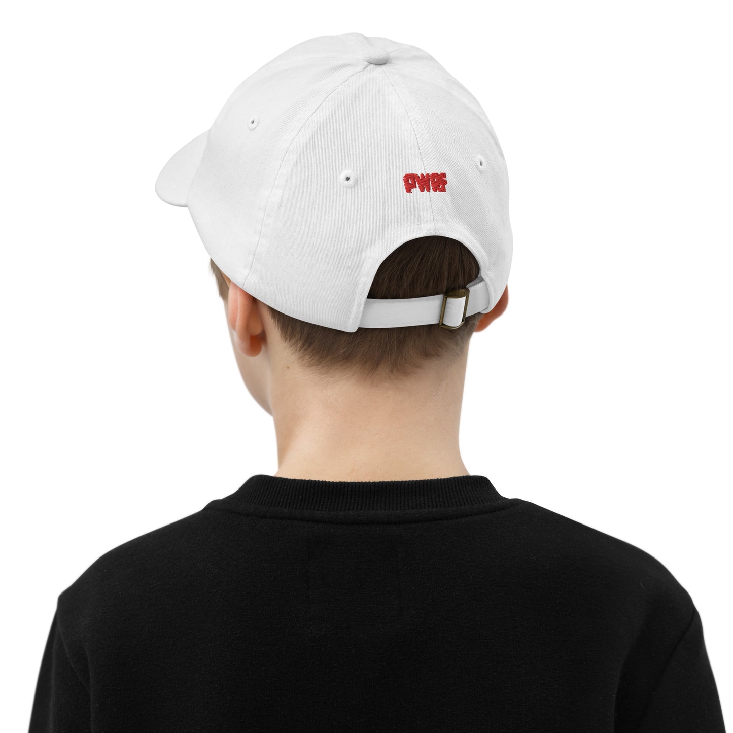 Youth PWRF Brand Red Logo Baseball Cap