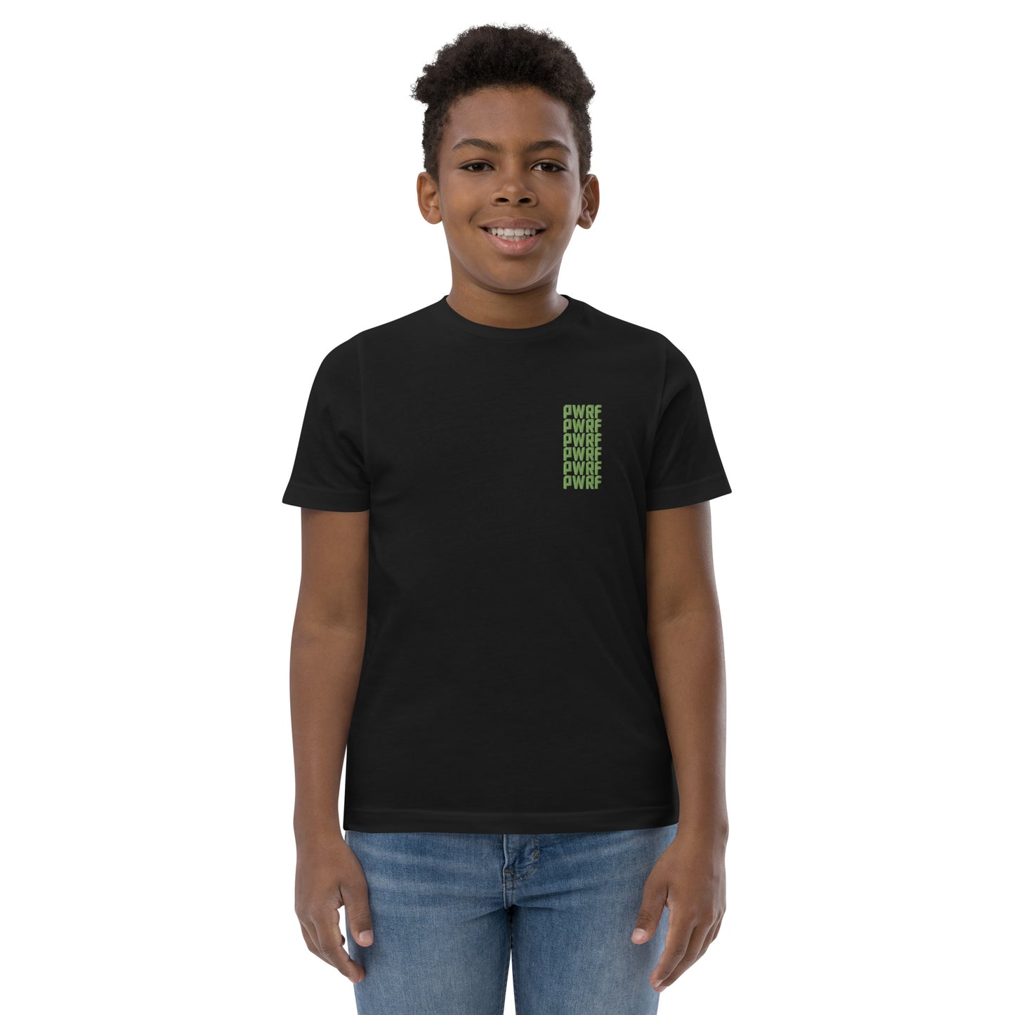 Youth PWRF 6x Green Jersey T-shirt