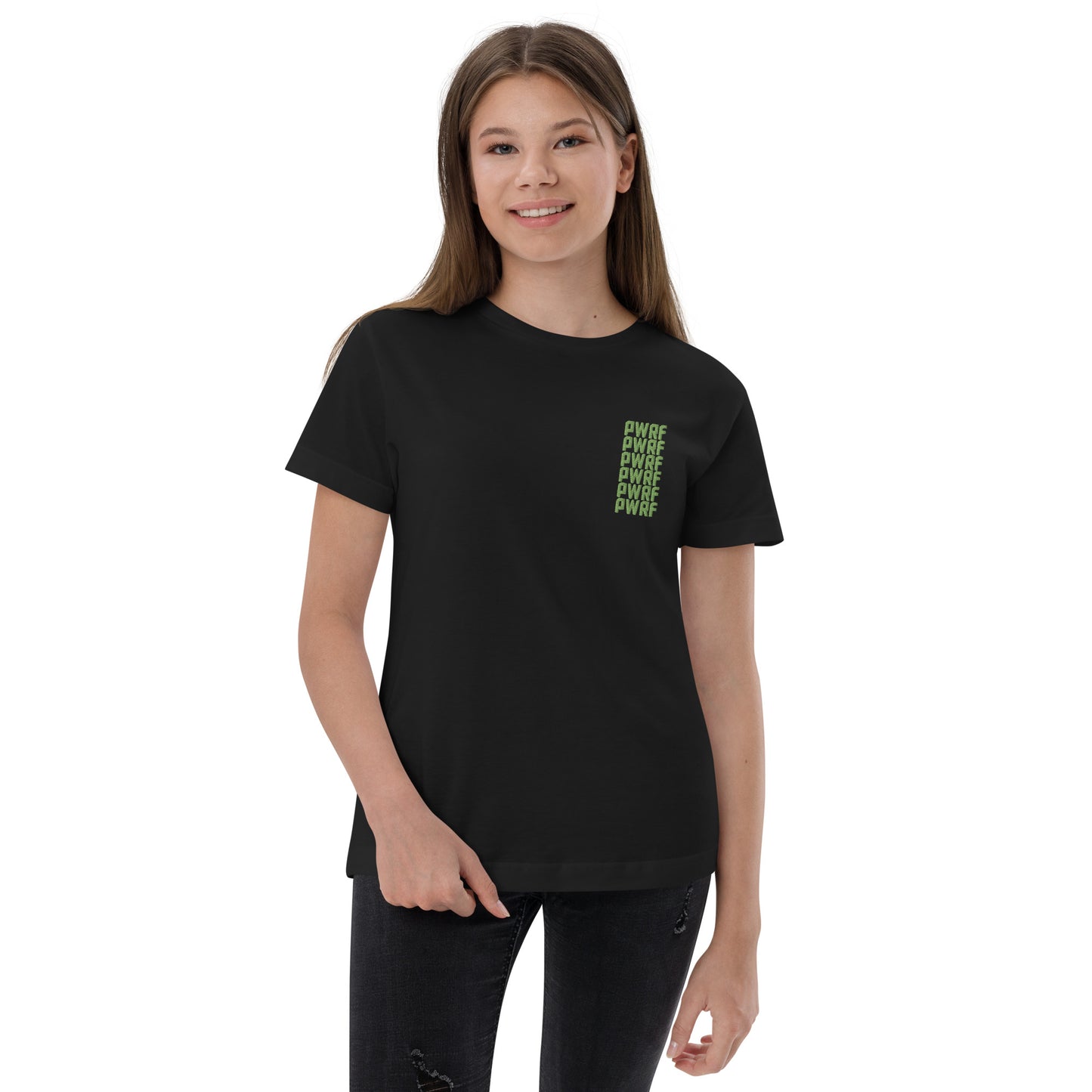 Youth PWRF 6x Green Jersey T-shirt