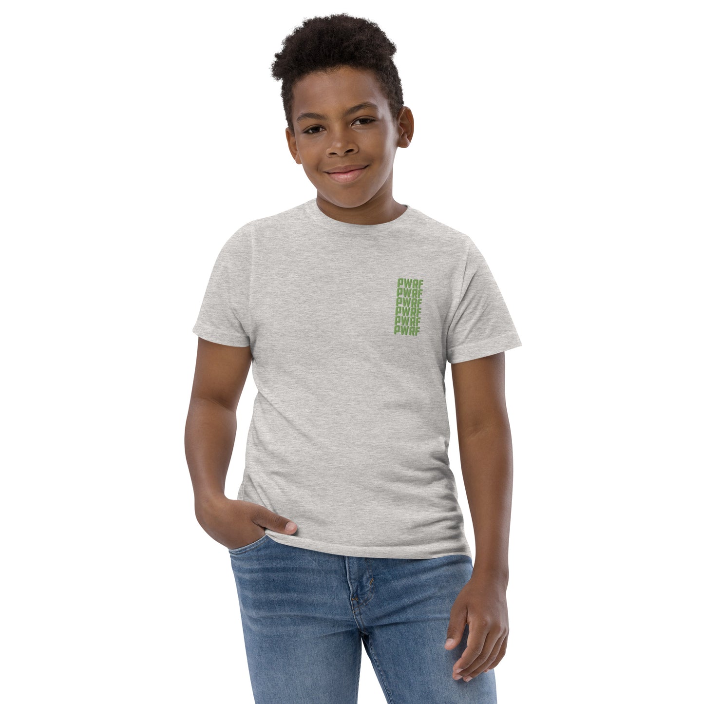 Youth PWRF 6x Green Jersey T-shirt